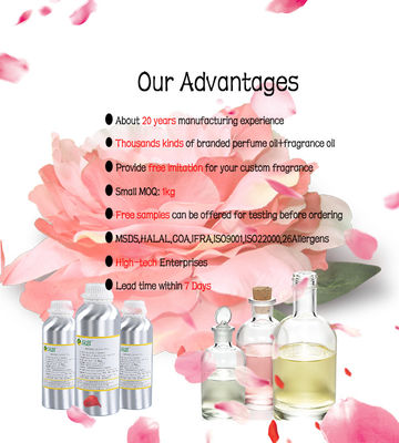 High Concerncrate Body Perfume Essential Oil Women Perfume Fragrance Wholesale for Perfume Making Well Known Arabic Perfume Oil